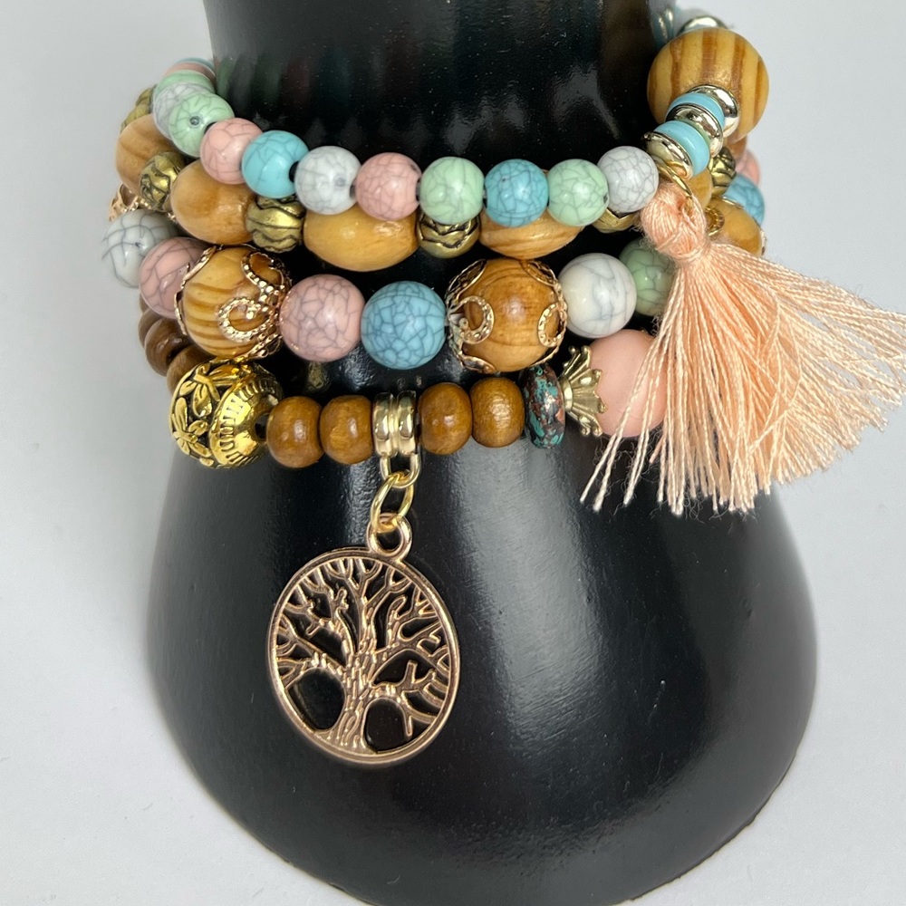 Bohemian 4 piece Bracelet